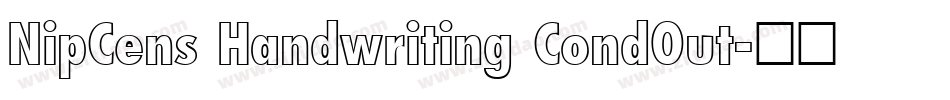 NipCens Handwriting CondOut字体转换